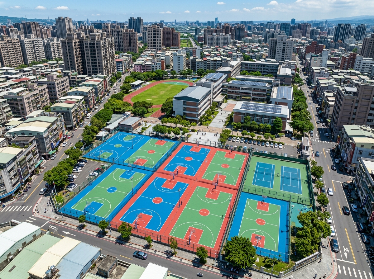 遵义市预制型塑胶跑道硅PU篮球场 - 一站式服务